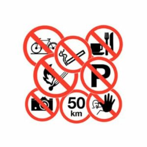 Verbodsbord (diversen)